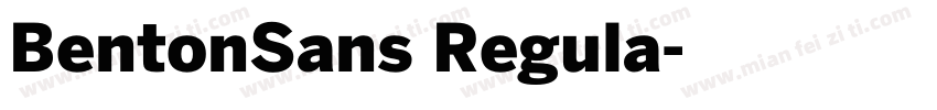 BentonSans Regula字体转换
